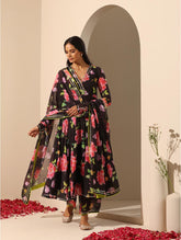 Pomcha Jaipur - GUL GULABI PHOOL ANARKALI SET